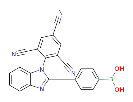 4-(1-(2,4,6-tricyanophenyl)-1H-benzo[d]imidazol-2-yl)benzeneboronic acid