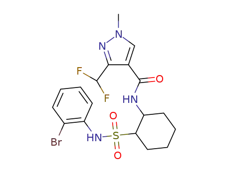 N-(2-bromophenyl)-2-(1-methyl-3-difluoromethyl-1H-pyrazole-4-carboxylamino)-cyclohexylsulfonamide