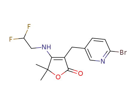 3-(6-bromopyridin-3-ylmethyl)-4-(2,2-difluoroethylamino)-5,5-dimethylfuran-2(5H)-one