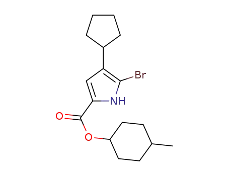 5-bromo-4-cyclopentyl-1H-pyrrole-2-carboxylic acid (4-methylcyclohexyl)ester