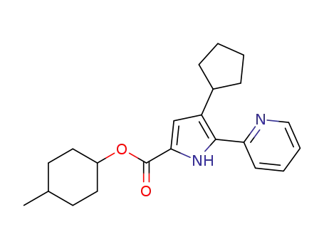 4-methylcyclohexyl 4-cyclopentyl-5-(pyridin-2-yl)-1H-pyrrole-2-carboxylate