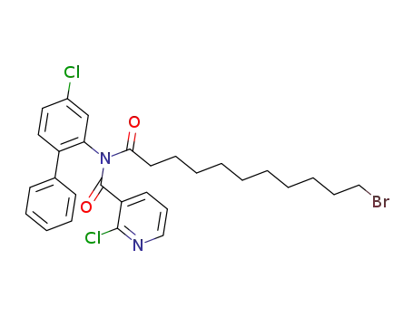 2-chloro-N-(4-chlorobiphenyl-2-yl)-N-(11-bromoundecanoyl)nicotinamide