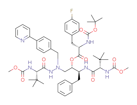 (5S,10S,11S,14S)-11-benzyl-5,14-di-tert-butyl-3,6,13,16-tetraoxo-8-(4-(pyridin-2-yl)benzyl)-2,17-dioxa-4,7,8,12,15-pentaazaoctadecan-10-yl (S)-2-((tert-butoxycarbonyl)amino)-3-(4-fluorophenyl)propanoate