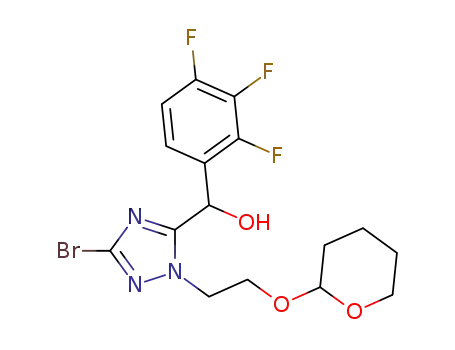 [5-bromo-2-(2-tetrahydropyran-2-yloxyethyl)-1,2,4-triazol-3-yl]-(2,3,4-trifluorophenyl)methanol