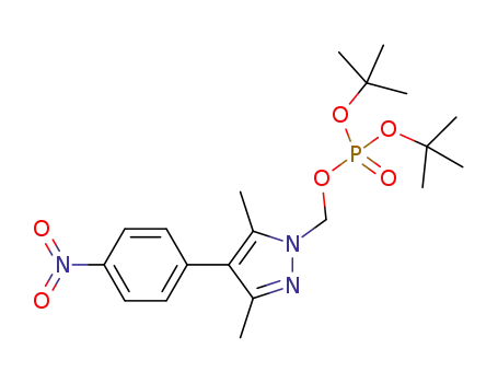 di-tert-butyl [3,5-dimethyl-4-(4-nitrophenyl)pyrazol-1-yl]methyl phosphate