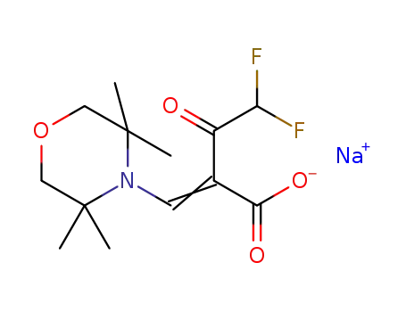sodium 2-difluoroacetyl-3-(2,2,6,6-tetramethylpiperidin-1yl)acrylate