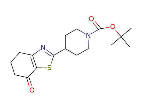 tert-butyl 4-(7-oxo-4,5,6,7-tetrahydrobenzo[d]thiazol-2-yl)piperidine-1-carboxylate