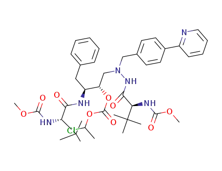 methyl ((5S,8S,9S,14S)-8-benzyl-5-(tert-butyl)-9-(((1-chloroethoxy)carbonyl)oxy)-15,15-dimethyl-3,6,13-trioxo-11-(4-(pyridin-2-yl)benzyl)-2-oxa-4,7,11,12-tetraazahexadecan-14-yl)carbamate