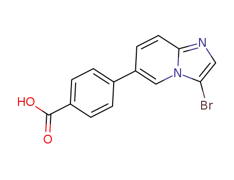 4-(3-bromoimidazo[1,2-a]pyridin-6-yl)benzoic acid