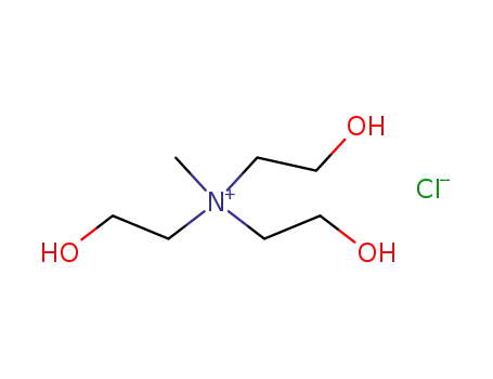 Molecular Structure of 7006-59-9 (EthanaMiniuM, 2-hydroxy-N,N-bis(2-hydroxyethyl)-N-Methyl-, chloride)