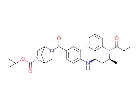 tert-butyl 5-(4-{[(2S,4R)-2-methyl-1-propionyl-1,2,3,4-tetrahydroquinolin-4-yl]amino}benzoyl)-2,5-diazabicyclo[2.2.1]heptane-2-carboxylate