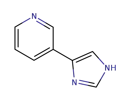 Molecular Structure of 51746-85-1 (3-(1H-Imidazol-4-yl)pyridine)