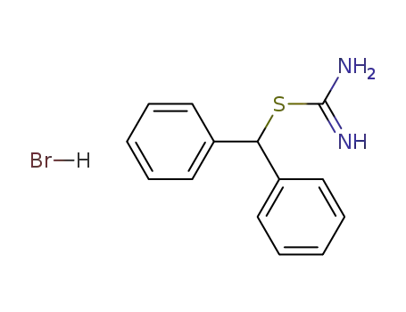 Molecular Structure of 90280-15-2 ([(Diphenylmethyl)sulfanyl]methanimidamide hydrobromide)