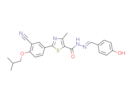 (E)-2-(3-cyano-4-isobutoxyphenyl)-N’-(4-hydroxybenzylidene)-4-methylthiazole-5-carbohydrazide