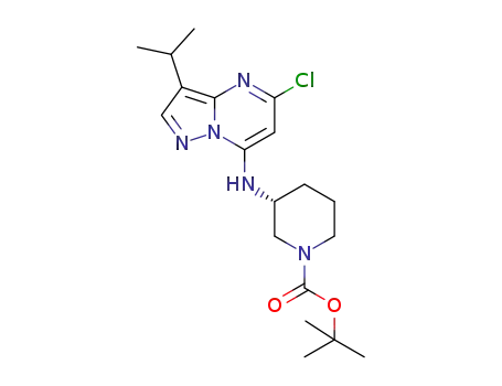 (R)-3-((5-chloro-3-isopropylpyrazolo[1,5-a]pyrimidin-7-yl)amino)piperidine-1-carboxylic acid tert-butyl ester