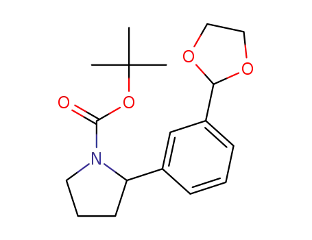 tert-butyl 2-(3-(1,3-dioxolan-2-yl)phenyl)pyrrolidine-1-carboxylate