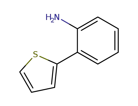 Molecular Structure of 62532-99-4 (2-THIEN-2-YLANILINE)