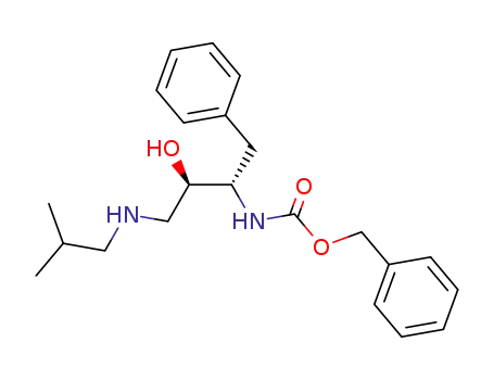 Molecular Structure of 143224-62-8 (Carbamic acid,
[(1S,2R)-2-hydroxy-3-[(2-methylpropyl)amino]-1-(phenylmethyl)propyl]-,
phenylmethyl ester)