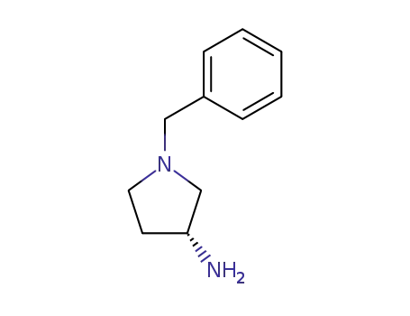 Molecular Structure of 114715-39-8 ((R)-(-)-1-Benzyl-3-aminopyrrolidine)