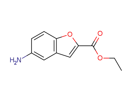 Molecular Structure of 174775-48-5 (ETHYL 5-AMINOBENZOFURAN-2-CARBOXYLATE)