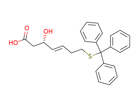 (S,E)‐3‐hydroxy‐7‐(tritylthio)hept‐4‐enoic acid
