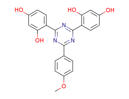 1440-00-2,1,3-Benzenediol, 4,4'-[6-(4-methoxyphenyl)-1,3,5-triazine-2,4-diyl]bis-,