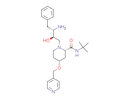 (2S,4R)-1-((2R,3S)-3-Amino-2-hydroxy-4-phenyl-butyl)-4-(pyridin-4-ylmethoxy)-piperidine-2-carboxylic acid tert-butylamide
