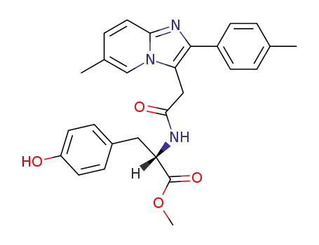 N,N-didemethylzolpidem-N-{2-[3-(p-hydroxyphenyl)]methyl propionate}