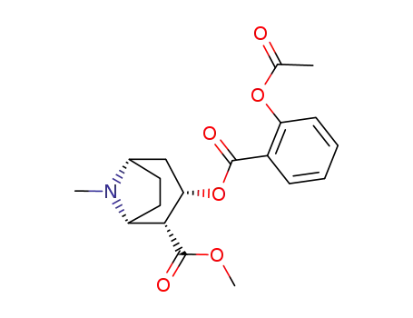 Molecular Structure of 192648-66-1 (8-Azabicyclo[3.2.1]octane-2-carboxylic acid,
3-[[2-(acetyloxy)benzoyl]oxy]-8-methyl-, methyl ester, (1R,2R,3S,5S)-)