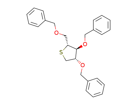 Molecular Structure of 187590-77-8 (2,3,5-tri-O-benzyl-1,4-dideoxy-1,4-epithio-D-arabinitol)