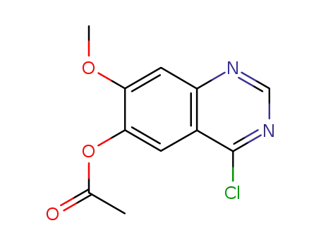 Molecular Structure of 230955-75-6 (6-Quinazolinol,4-chloro-7-methoxy-, 6-acetate)