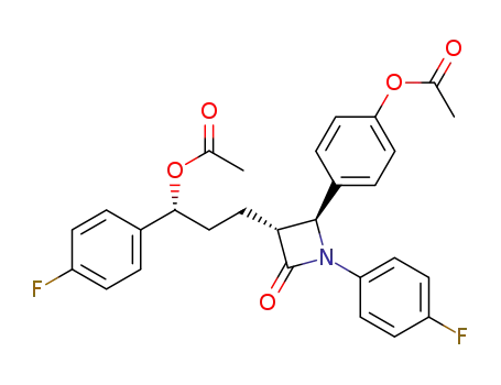 3(R)-[3(R)-(acetyloxy)-3-(4-fluorophenyl)propyl]-4(S)-[4-(acetyloxy)phenyl]-1-(4-fluorophenyl)-2-azetidinone