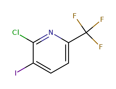 Molecular Structure of 205240-59-1 (2-Chloro-3-iodo-6-(trifluoromethyl)pyridine)
