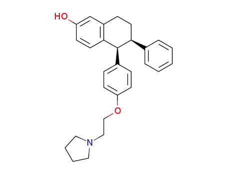 (5S,6R)-6-Phenyl-5-[4-(2-pyrrolidin-1-yl-ethoxy)-phenyl]-5,6,7,8-tetrahydro-naphthalen-2-ol