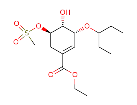 (3R,4R,5R)-3-(1-Ethylpropoxy)-4-hydroxy-5-[(methylsulfonyl)oxy]-1-cyclohexene-1-carboxylic Acid Ethyl Ester