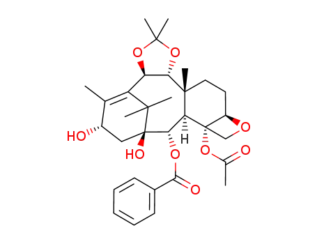 7-desacetoxy-9,10,13-tridesacetyl-9,10-O-isopropylidene baccatine VI