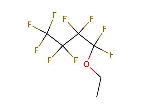 163702-05-4,ETHYL NONAFLUOROBUTYL ETHER,(Perfluorobutoxy)ethane;1-Ethoxy-1,1,2,2,3,3,4,4,4-nonafluorobutane;1-Ethoxynonafluorobutane;CF 76;Cosmetic Fluid CF 76;Ethyl nonafluorobutyl ether;Ethyl perfluorobutyl ether;HFE 569mccc;HFE 569sf2;HFE 7200;Nonafluorobutyl ethyl ether;Novec HFE 7200;1-ethoxy-1,1,2,2,3,3,4,4,4-nonafluorobutane;butane, 1-ethoxy-1,1,2,2,3,3,4,4,4-nonafluoro-;ethoxynonafluorobutane;Ethyl nonafluorobutyl ether;