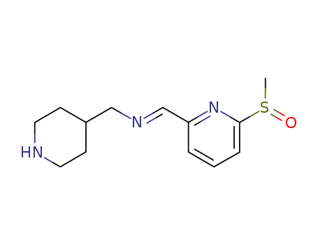 [1-(6-Methanesulfinyl-pyridin-2-yl)-meth-(E)-ylidene]-piperidin-4-ylmethyl-amine