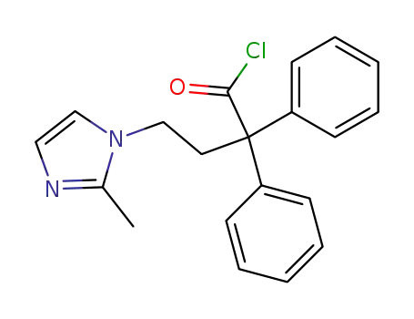 4-(2-methyl-imidazol-1-yl)-2,2-diphenyl-butyryl chloride