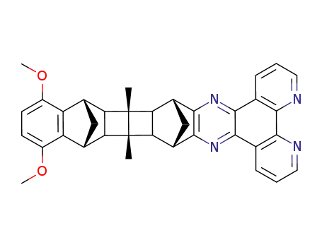 12,15-dimethoxy-10b,16b-dimethyl-10,10a,10b,10c,11,16,16a,16b,16c,17-decahydro-10,17:11,16-dimethanonaphtho<2'',3'':3',4'>cyclobuta<1',2':3,4>cyclobuta<1,2-I>dipyrido<3,2-a:2',3'-c>phenazine
