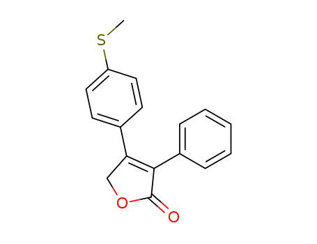 2(5H)-Furanone, 4-[4-(methylthio)phenyl]-3-phenyl-