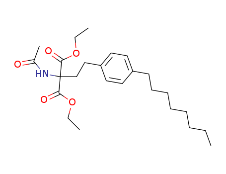 diethyl 2-acetamido-2-(4-octylphenethyl)malonate