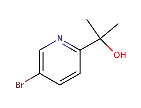 Molecular Structure of 290307-40-3 (5-Bromo-2-(1-hydroxy-1-methylethyl)pyridine)
