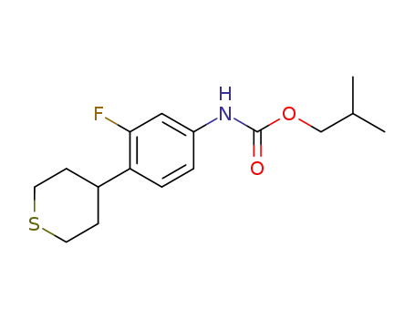 2-methylpropyl [3-fluoro-4-(tetrahydro-2H-thiopyran-4-yl)phenyl]carbamate