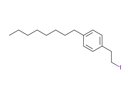162358-07-8,Benzene, 1-(2-iodoethyl)-4-octyl-,1-(2-iodoethyl)-4-octylbenzene