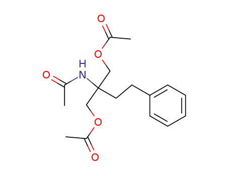 Acetamide, N-[1,1-bis[(acetyloxy)methyl]-3-phenylpropyl]-