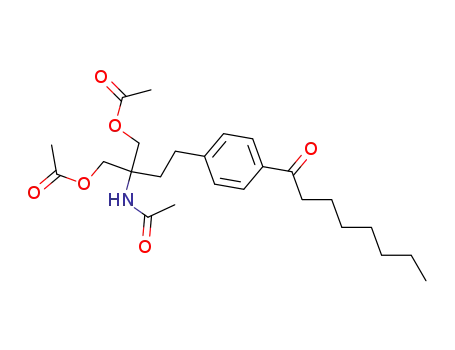 2-acetamido-2-[2-(4-octanoylphenyl)ethyl]propane-1,3-diol diacetate