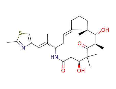[4S-[4R*,7S*,8R*,9R*,15R*(E)]]-4,8-dihydroxy-5,5,7,9,13-pentamethyl-16-[1-methyl-2-(2-methyl-4-thiazolyl)ethenyl]-1-aza-13(E)-cyclohexadecene-2,6-dione