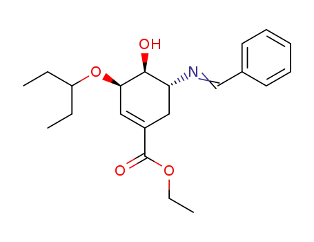ethyl (3R,4S,5R)-5-N-benzylideneamino-3-(1-ethylpropoxy)-4-hydroxy-1-cyclohexene-1-carboxylate