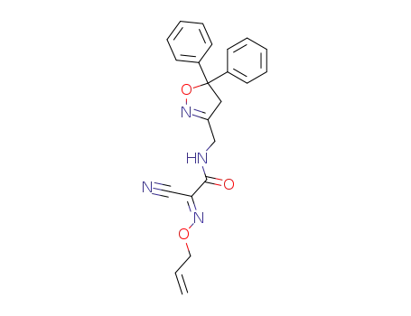 2-allyloxyimino-2-cyano-N-(5,5-diphenyl-4,5-dihydro-isoxazol-3-ylmethyl)-acetamide